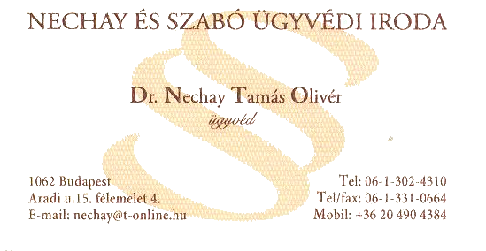Dr Nechay Tamás Olivér